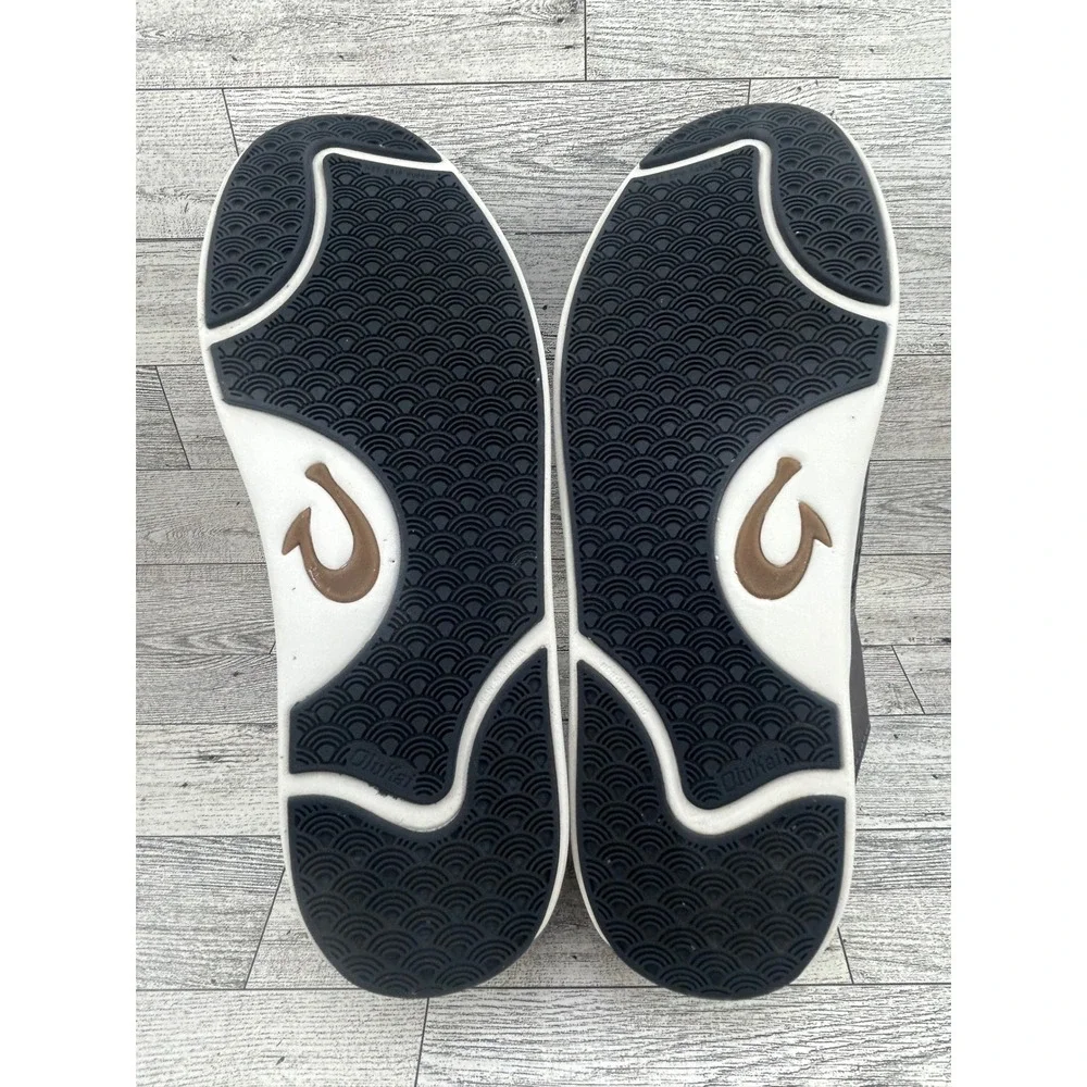 OluKai Lae'ahi Men Sz 10.5 Dark Grey Mesh Slip On Sneakers 10443-PVPV Pavement‎